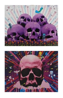 2 WORKS: PURPLE SKULLS & DOUBLE DOLLARS - Mike Shinoda