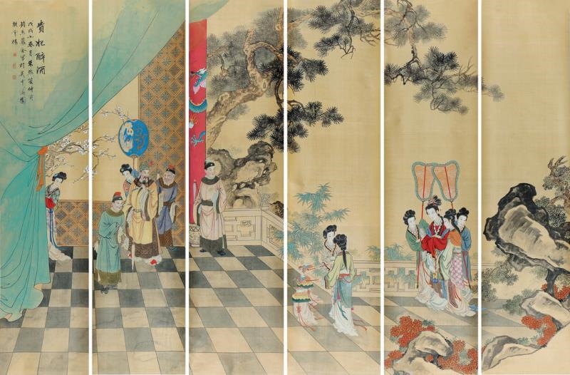 Artwork by Zhu Xi, Guan Zhongxian, CHARACTER, Made of Painting and Calligraphy