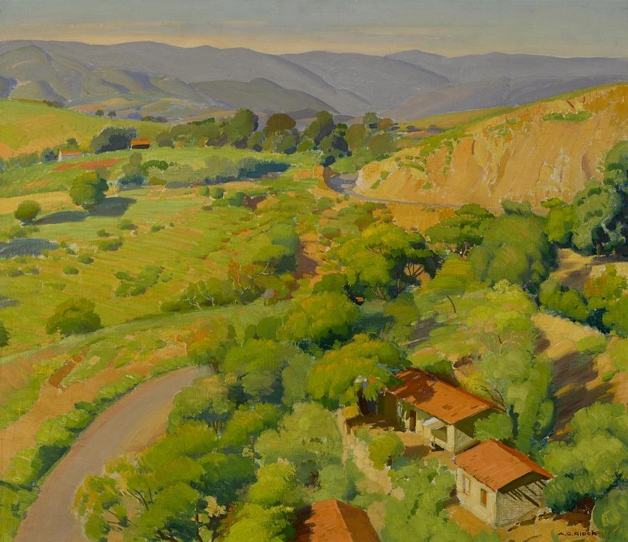 Artwork by Arthur Grover Rider, Ortega highway, Made of oil on canvas