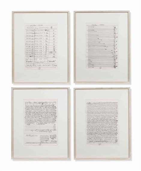 Untitled (Brief) by Hanne Darboven, 1972