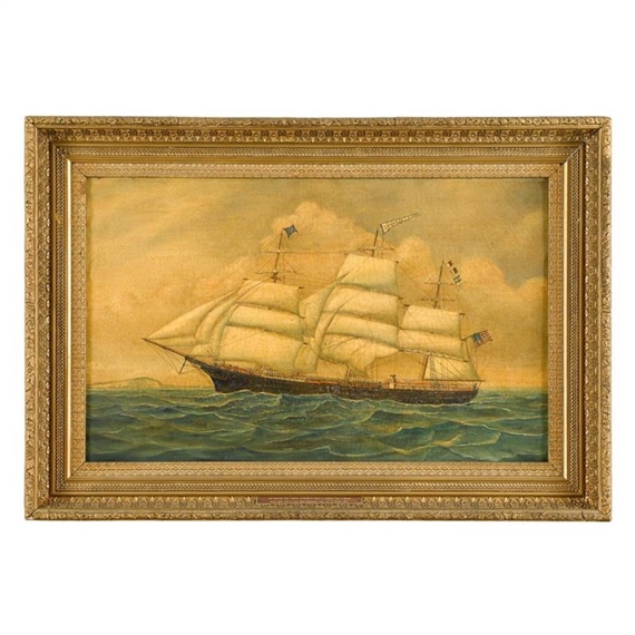 Portrait of the Ship Ivanhoe in Open Waters by Percy Sanborn, 1894