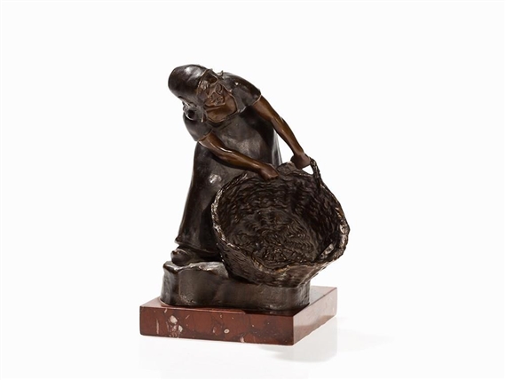 Woman with Wickerbasket by Rudolf Marcuse, 1902