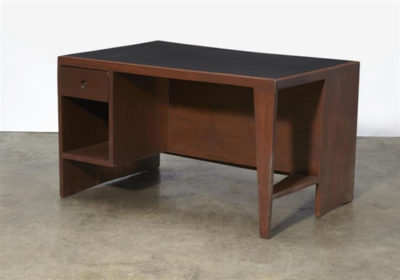Jeanneret Pierre Pigeonhole Desk And Chair 1957 1958 Mutualart