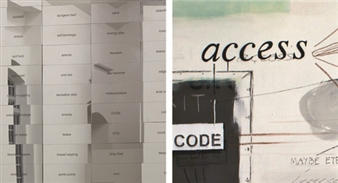 Wave Between White Letters - Galerie Jette Rudolph