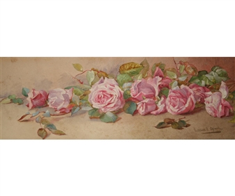 Still Life Study of Roses - Gertrude E Offord