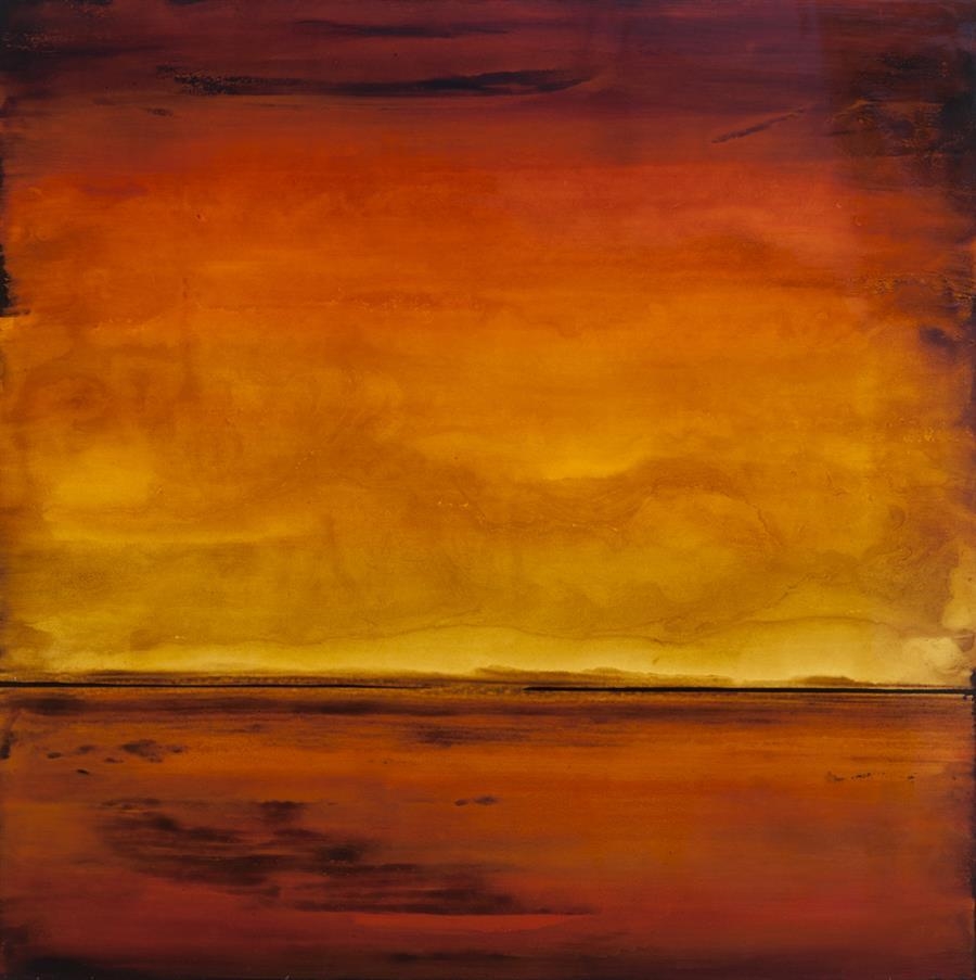 Artwork by Michael Hoffman, Playa, Barcelona, Made of mixed media on wood