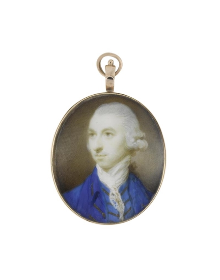 A portrait miniature of a Gentleman by Jeremiah Meyer