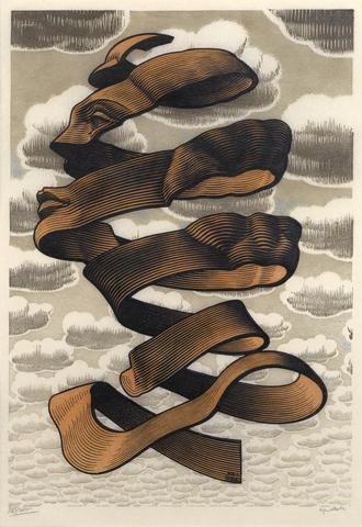 Rind (B. 401) by Maurits Cornelis Escher, 1955