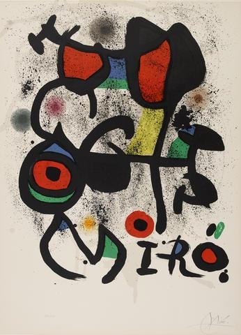 Poster for the exhibition Bronzes, Hayward Gallery (M. 846) by Joan Miró, 1972