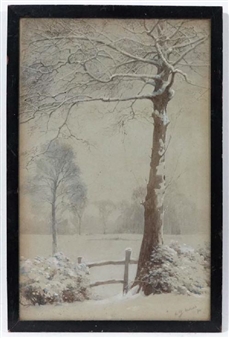 Study of Trees in Winter - Mollie Gartside Morier