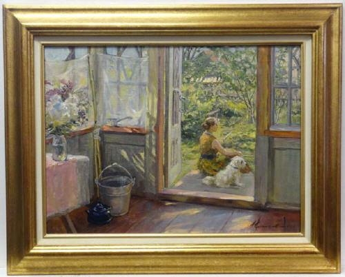 At the Datcha by Alexandre Nikolaevitch Semenov, 1969