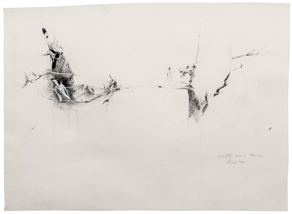 Winter Beech Leaves by Andrew Wyeth, 1956