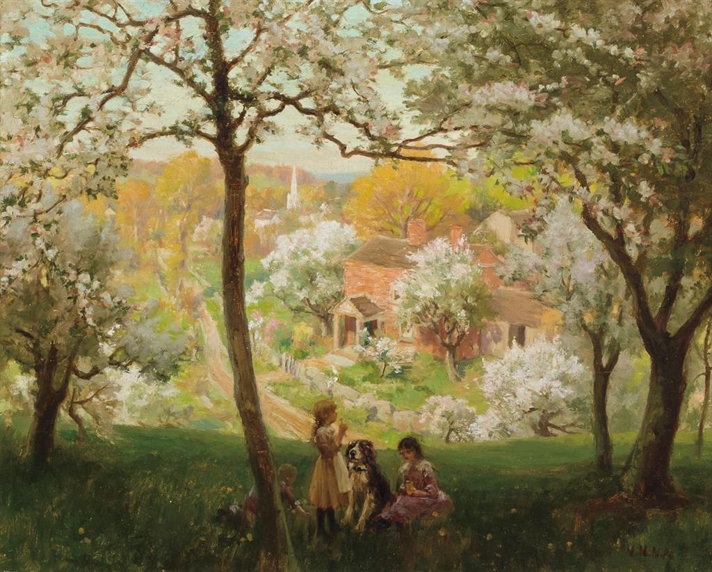 Hamilton Hamilton | Children in a Spring Landscape | MutualArt