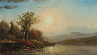 Hudson River Landscape - Joseph Antonio Hekking