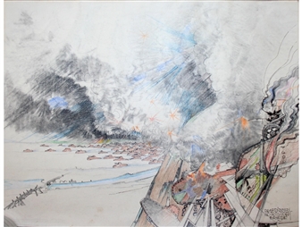 3 WORKS: THE ARDENNES RETREAT; THREE VIEWING TOWERS AT HILVERSUM DESTROYED BY TYPHOONS & NICHTEVECHT - Johan Briedé