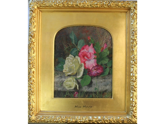 ROSES AND RHODODENDRONS by Martha Darlay Mutrie