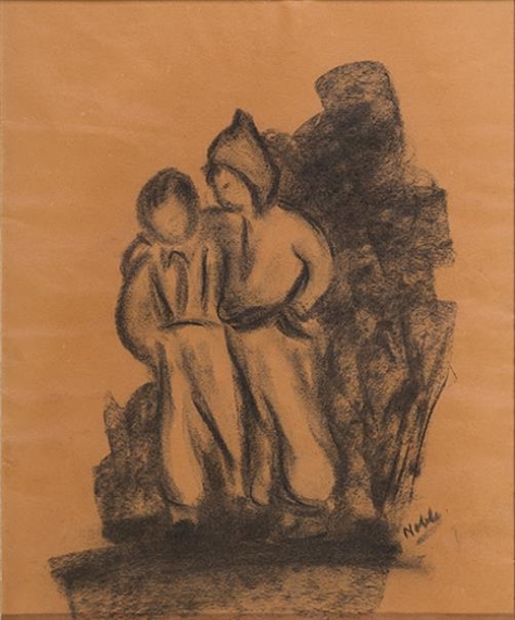 TWO FIGURES by Michael Noble, 1947