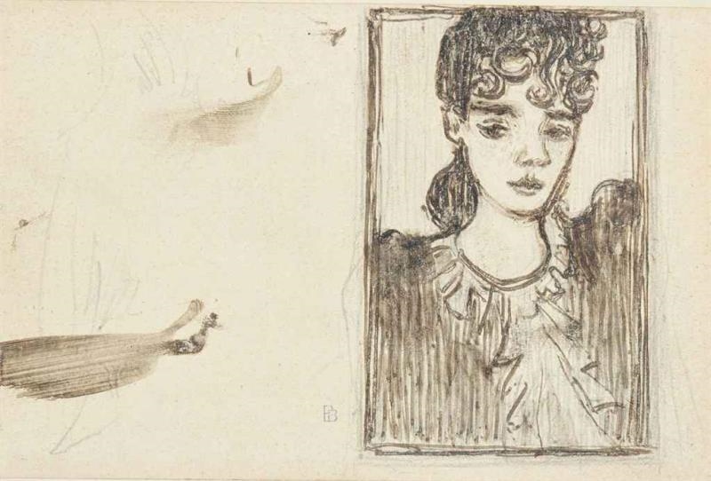 Pierre Bonnard | Portrait de Berthe Schaedlin (1890 - 1891) | MutualArt