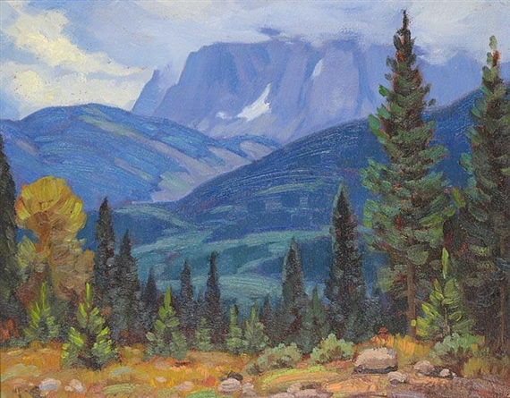 Grey Day in the Mountains by Roland Gissing