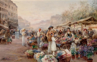Flower Market - Emil Barbarini