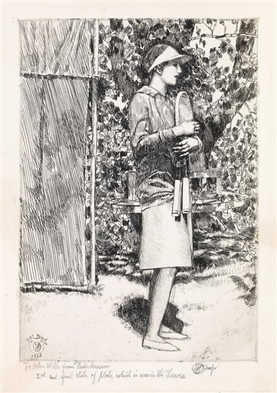 Helen Wills at Easthampton, No. 1 by Childe Hassam, 1928