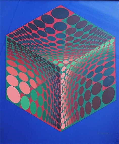 Victor Vasarely | Cube | MutualArt