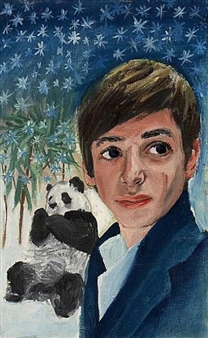 Head with Teddy Bear - Sylvie Brodi