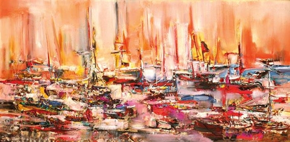 Perahu-perahu by Sri Hadhy, 1986