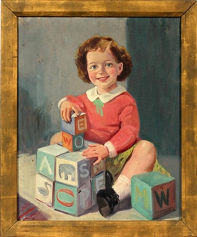 GIRL WITH BLOCKS - Carlos Lopez