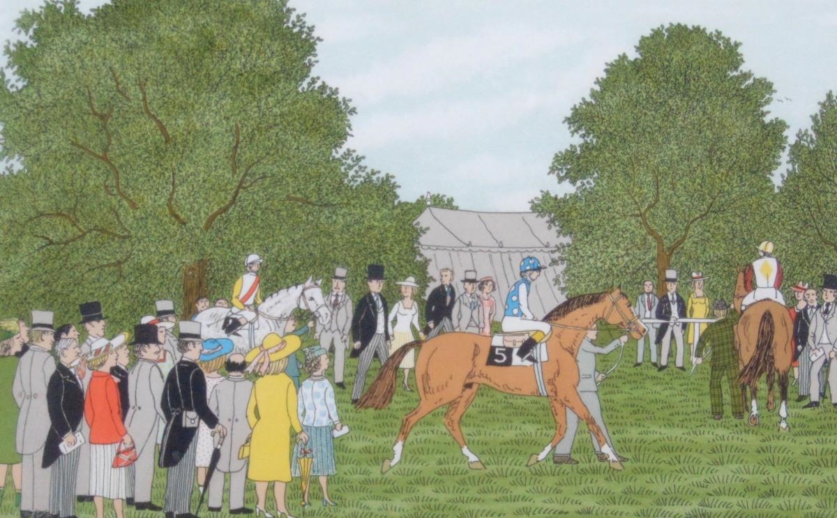 Artwork by Vincent Haddelsey, At the Races, Made of print