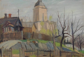 Church landscape - Eino Hutalo