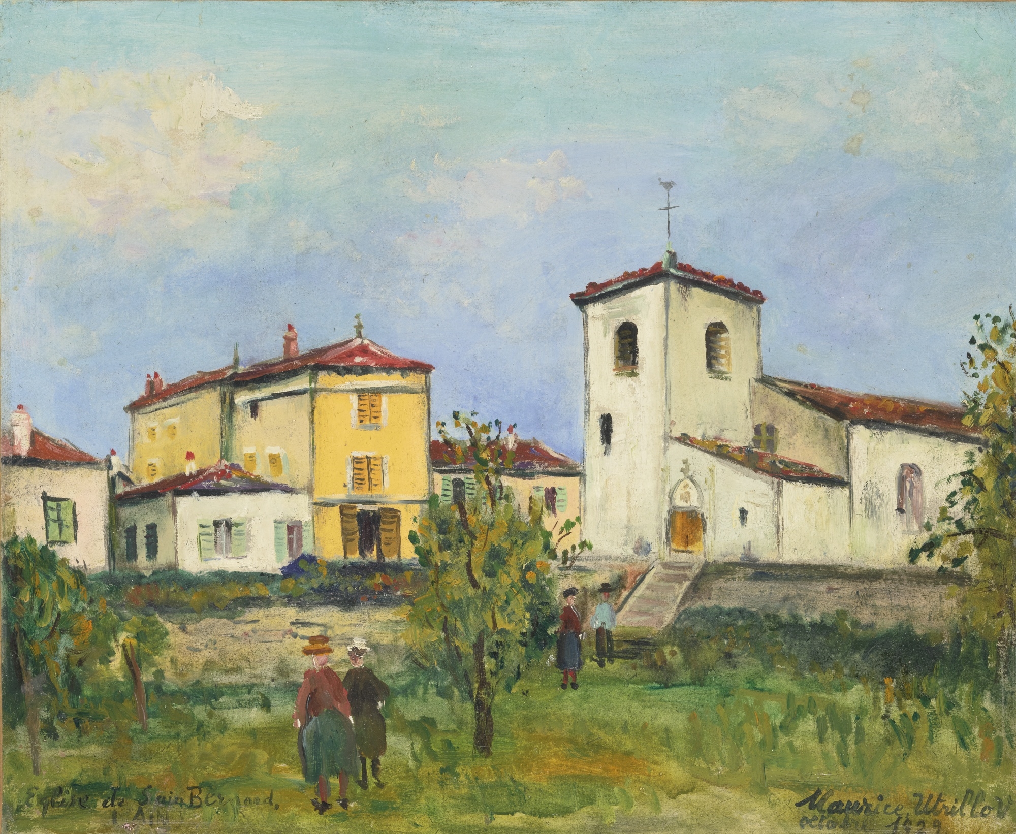 Maurice Utrillo ÉGLISE DE SAINTBERNARD (AIN) (1929) MutualArt