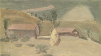 Giorgio Morandi | Paesaggio (Landscape) (1943) | MutualArt