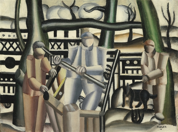 Fernand Léger | TROIS FEMMES À LA TABLE ROUGE (1921) | MutualArt