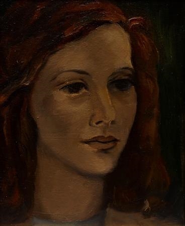 Head Study of a Woman by David Strachan