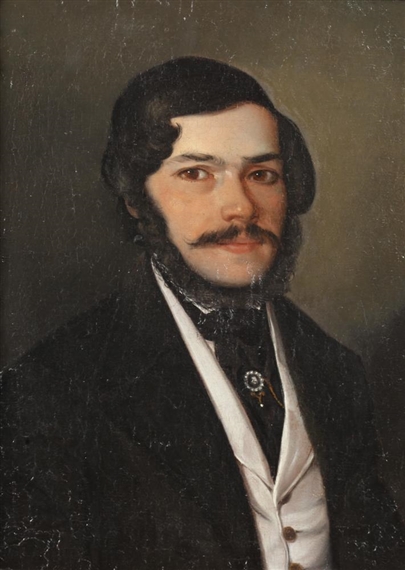 Unknown | PORTRAIT OF AUSTRIAN BARON (1845) | MutualArt