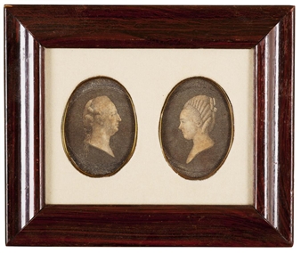 Pair of engraved portrait miniatures depicting Charles Edward Stuart and Princess Louise of Stolberg-Gedern - Alessio Giordoni