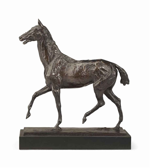Cheval marchant au pas relevé by Edgar Degas, Conceived circa 1870, cast 1923