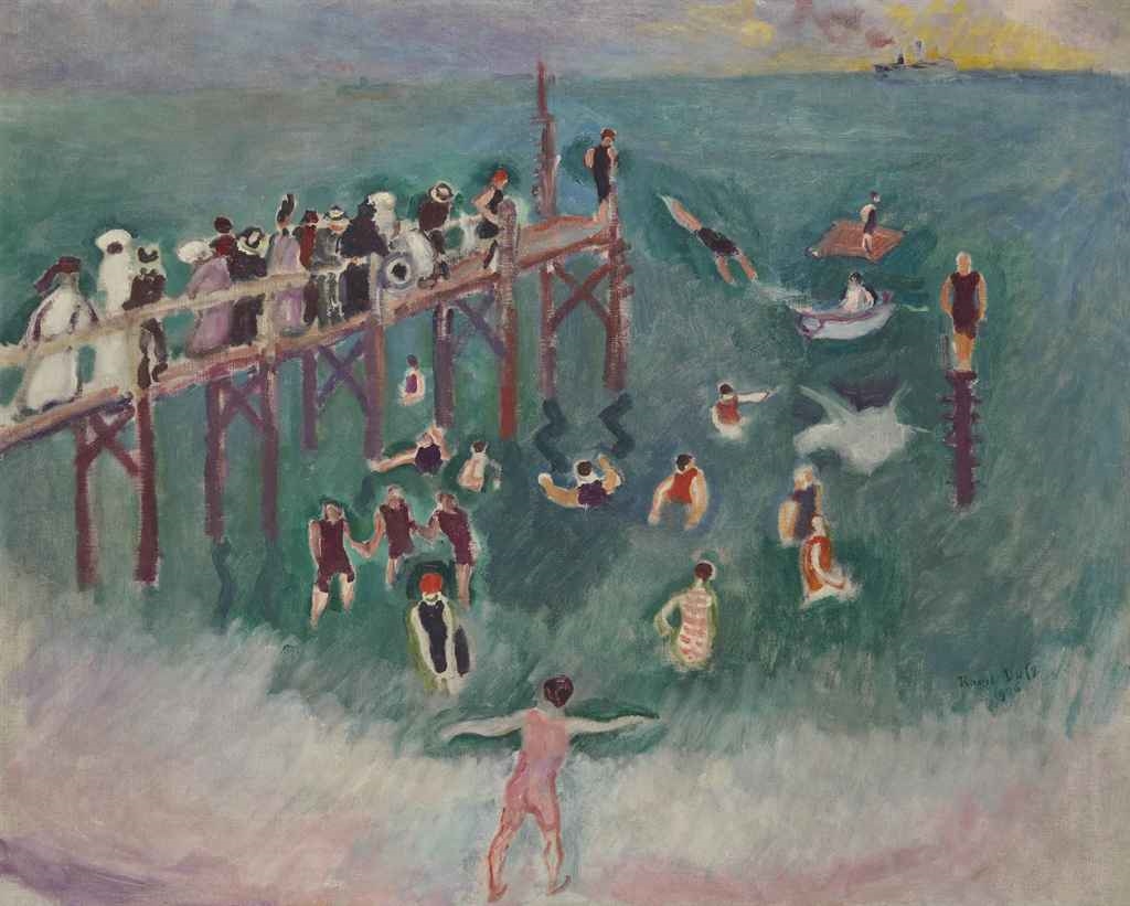 Artwork by Raoul Dufy, La Baignade, Made of oil on canvas