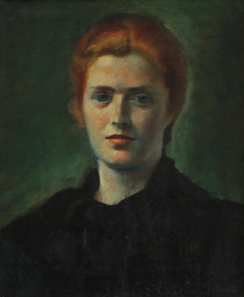 Artwork by James P. Bonelli, Redhead, Made of oil on canvas