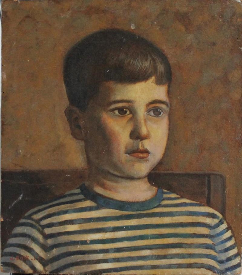 Artwork by James P. Bonelli, Portrait of Dickie Ombres, Made of oil on canvas