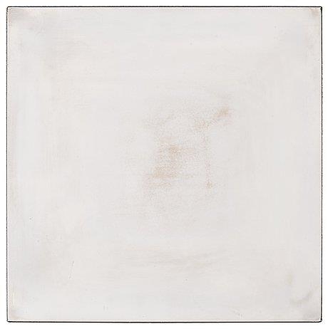 White over grey spackle surfacing with steel edges #3 by Clay Ketter, 1995