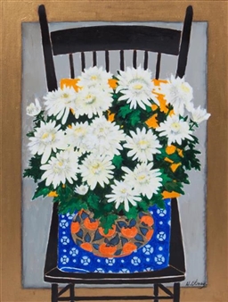 Daisies on the Chair - Helen Olney