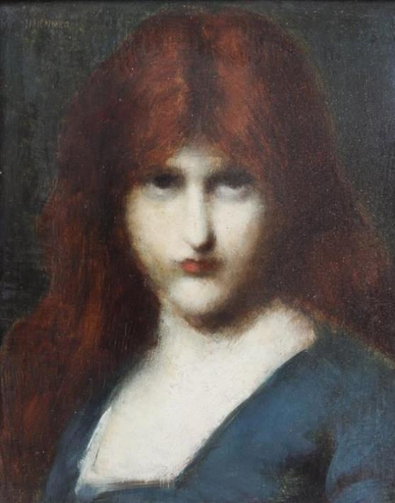 Portrait of a Girl by Jean-Jacques Henner