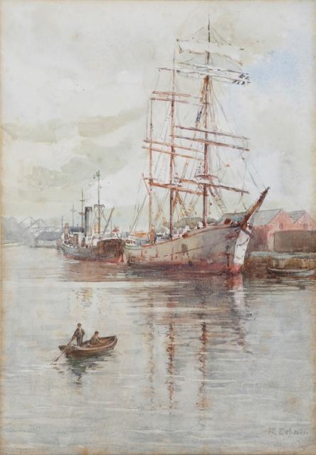 Lady Kate Dobbin | MASTED SHIP IN HARBOUR | MutualArt
