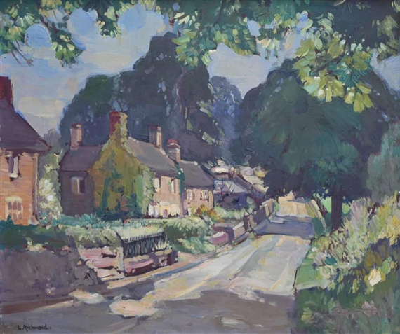 A Country Lane, Shropshire by Leonard Richmond