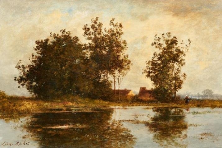 Léon Richet | Riverscape | MutualArt
