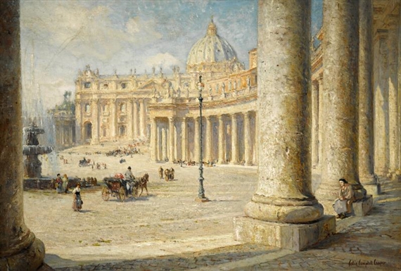 View of St. Peter's by Colin Campbell Cooper