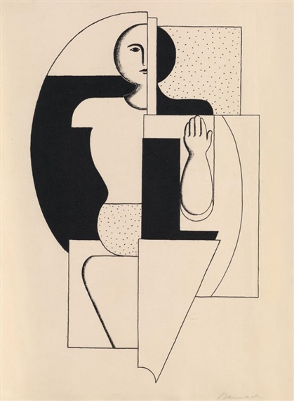 Komposition - apoll (i) by Willi Baumeister, Circa 1921