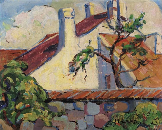 Houses in Brittany by Emily Carr, Circa 1911